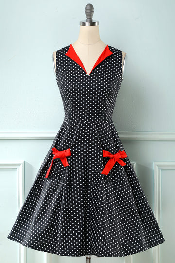 Polka Dots 1950 Swing Dress